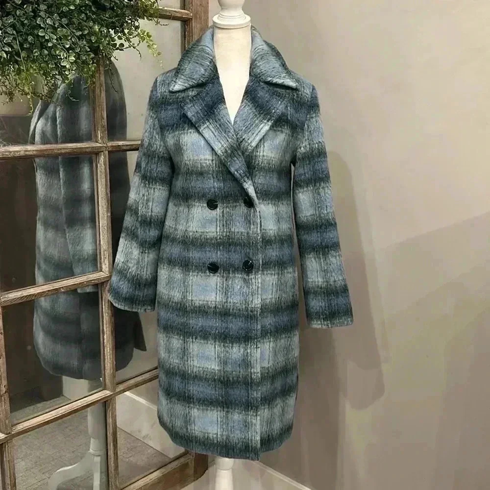 MinkPink Plaid Coat